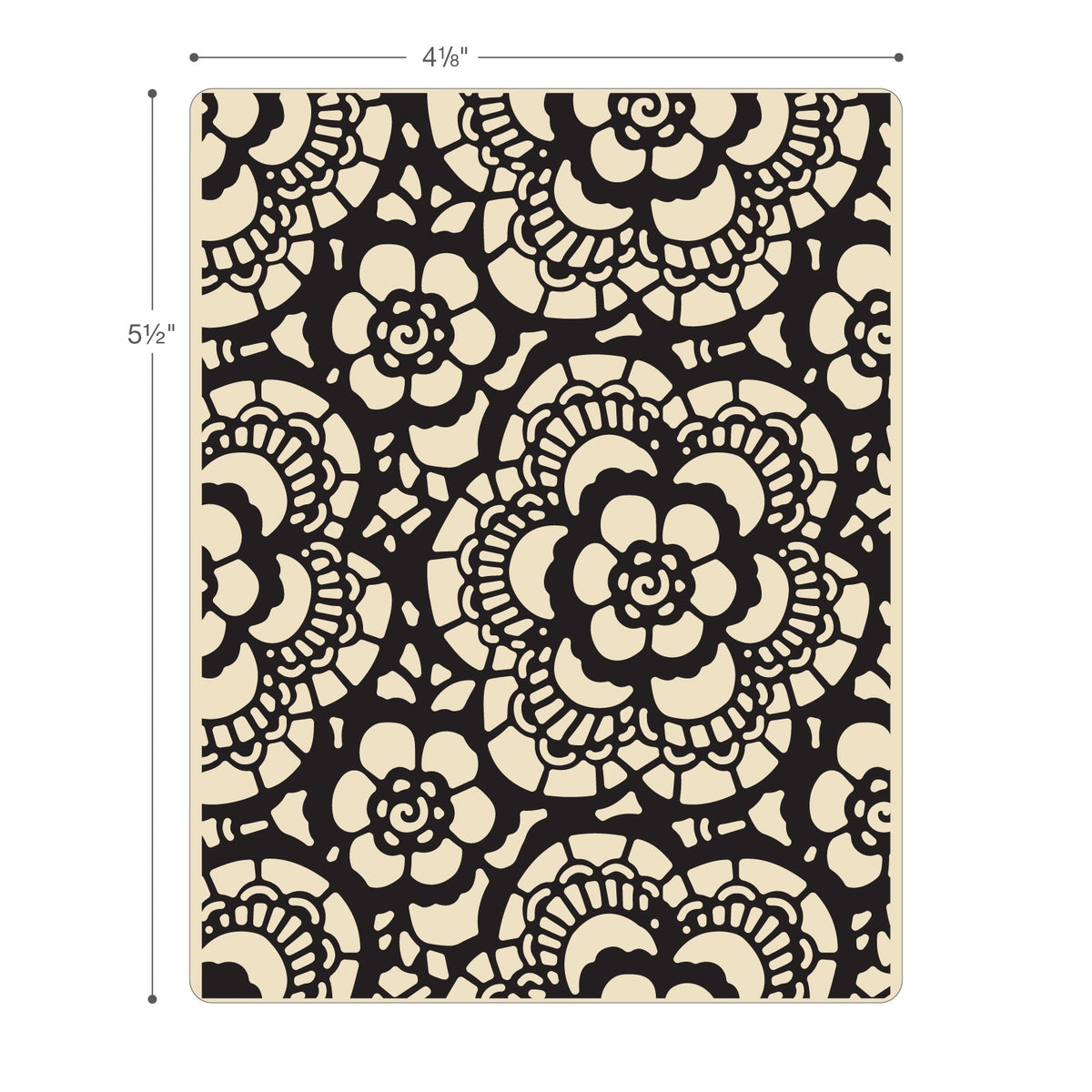 Sizzix Texture Fades Embossing Folder - Lace by Tim Holtz