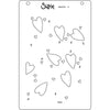 Sizzix A6 Layered Stencils 4PK - Mark Making Hearts by Kath Breen