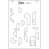 Sizzix A6 Layered Stencils 4PK - Cosmopolitan, Around the Block by Stacey Park