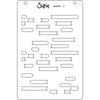 Sizzix A6 Layered Stencils 4PK - Cosmopolitan, Downtown by Stacey Park