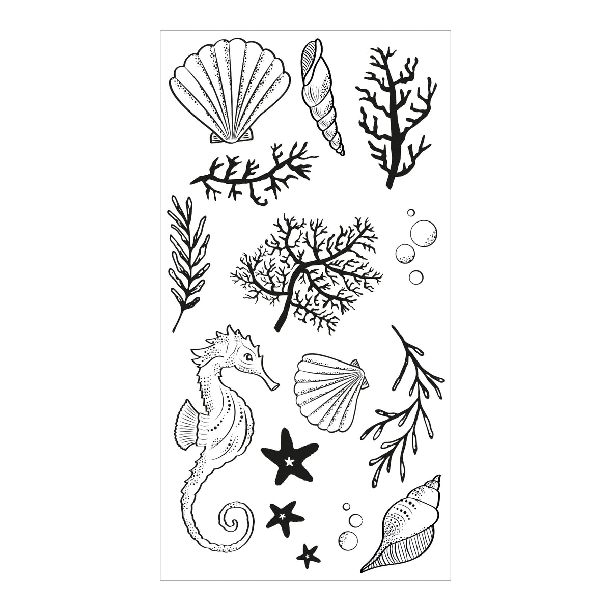 Sizzix Clear Stamps Set 15PK - Ocean Elements – Sizzix.com