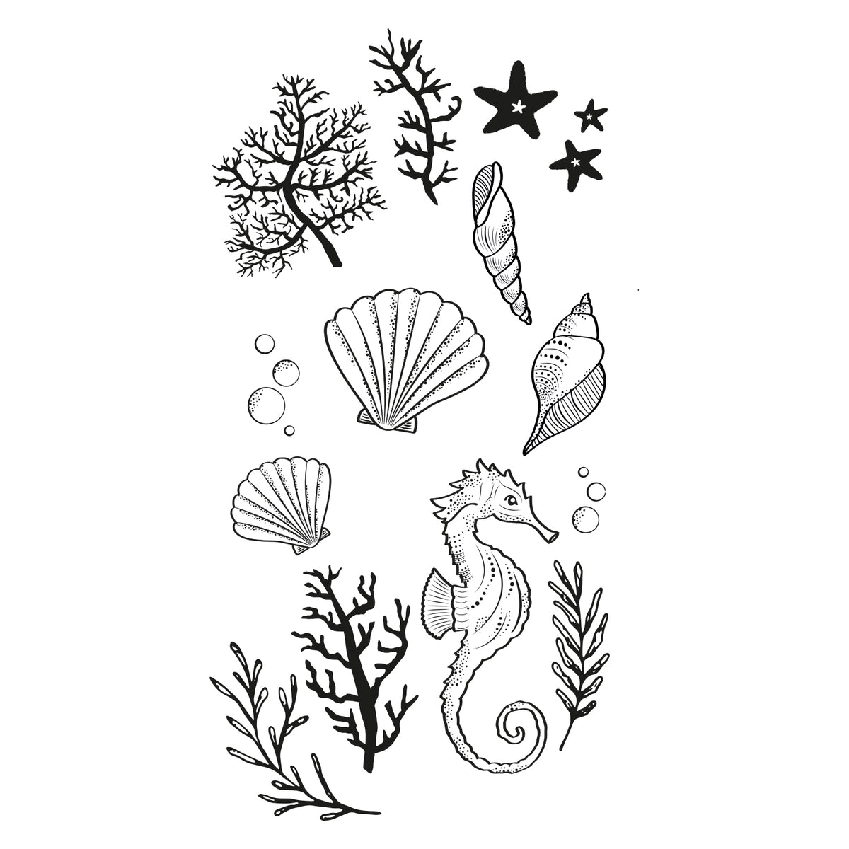 Sizzix Clear Stamps Set 15PK - Ocean Elements – Sizzix.com