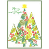 Sizzix A6 Layered Stencils 4PK Cosmopolitan Christmas, Happy Holidays by Stacey Park