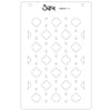 Sizzix A6 Stencil 4PK - Textures from Afar #2 by Stacey Park