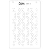 Sizzix A6 Stencil 4PK - Textures from Afar #2 by Stacey Park