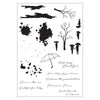 Sizzix A5 Clear Stamps 20PK w/3PK Framelits Die - Creative Coordinations, Rainy Day Feeling by Stacey Park