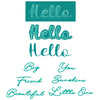 Sizzix Thinlits Die Set 10PK - Take Twos, Hello Sentiment by Stacey Park