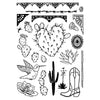 Sizzix Studio Clear Stamps Set 22PK w/ 3PK Stencils - Western by Vic Hollins