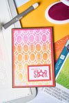 Sizzix A6 Stencil 1PK - Cosmopolitan, Golden Rings #2 by Stacey Park